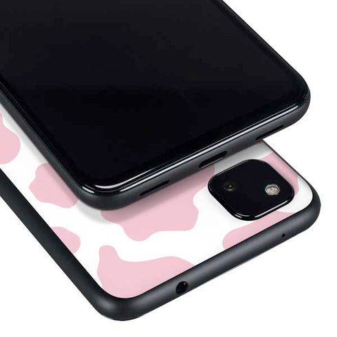 Pink Cow Print Google Pixel 4a Skin